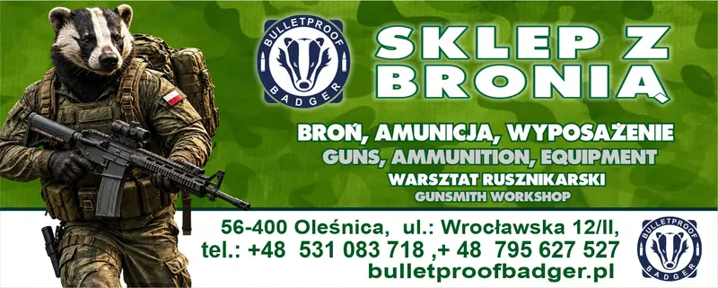 Sklep z bronią – baner reklamowy